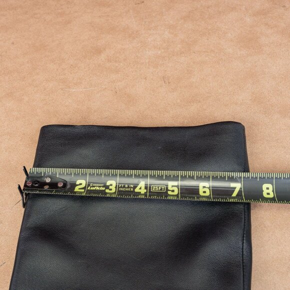 Vince Women Floris Black Leather Pointy toe Heel Dress Knee Boots 8US EUR 38.5 - Picture 7 of 10